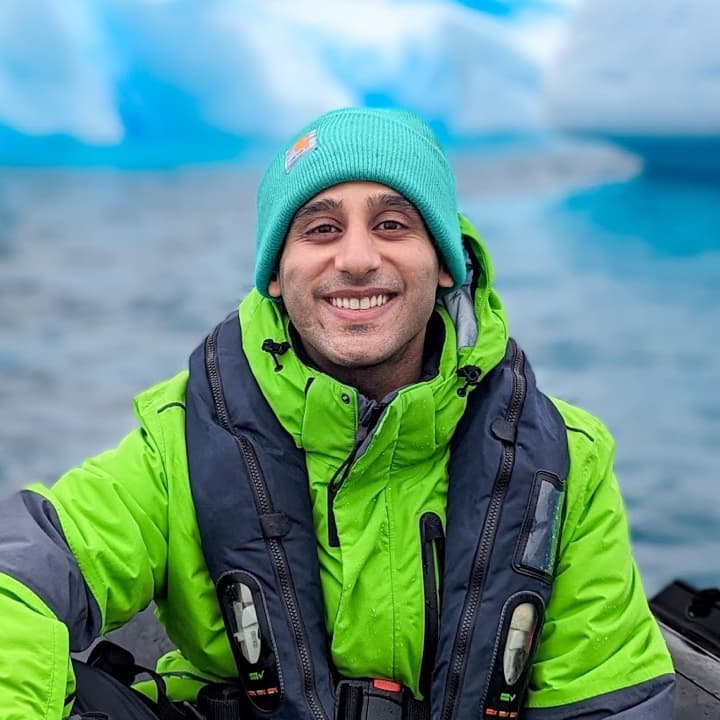 Pranjal in Antarctica
